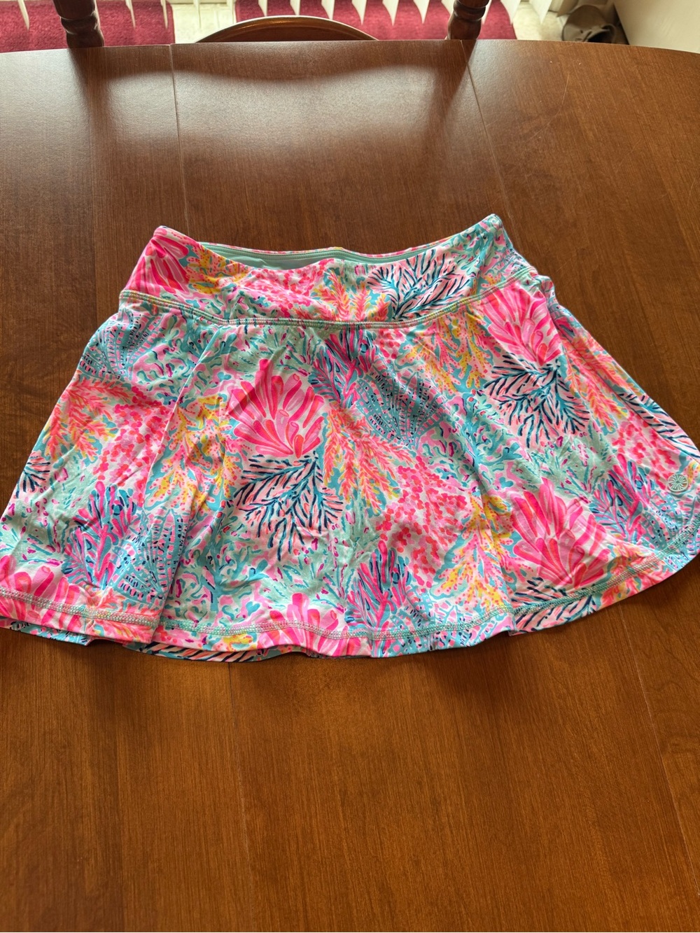 Lilly Pulitzer Coral Reef Print Circle Skirt - Pink & Aqua